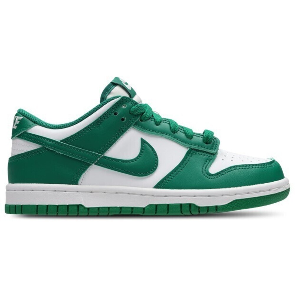Nike Unisex Child Dunk Low Shoes, White/Malachite, 5
